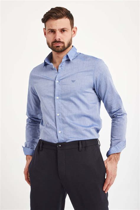 camisa armani hombre|camisa emporio armani hombre.